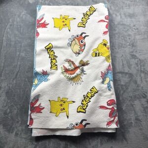 Pokémon Kids Blanket Vintage 1998 Nintendo As Is